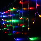 LED Kerstverlichting gordijn 4 meter RGB (wisselende kleuren)