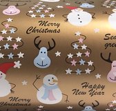 Cadeaupapier inpakpapier geschenkpapier rol Kerst Silver 50 centimeter x 200 meter