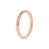 Lucardi Stalen Rose Plated Ring - Maat 53