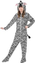 Zebra kostuum | Dierenpakken verkleedkleding kind maat 152-158