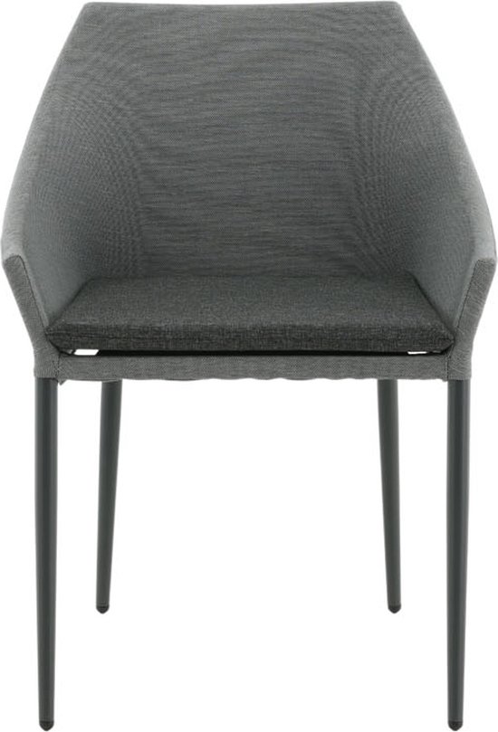 Chaise de jardin Spoga noir, gris foncé.