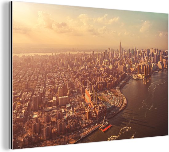 Fotobehang New York bij Zonsondergang | Iconisch behang op maat