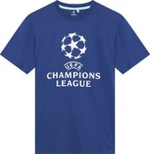 Champions League logo t-shirt senior - blauw - Maat M - maat M