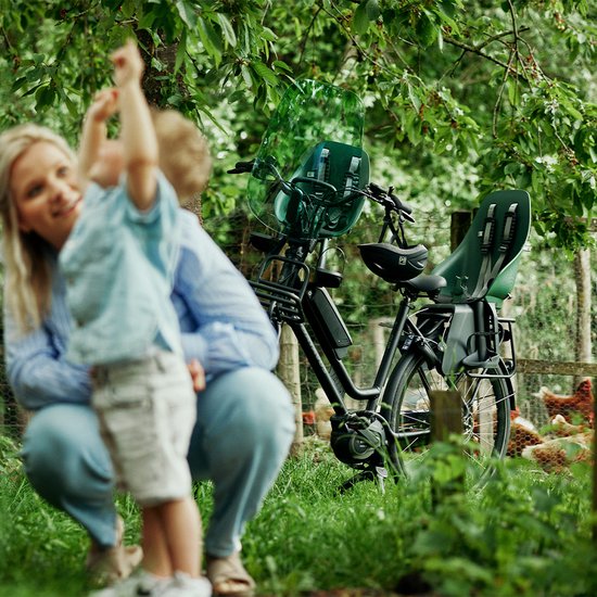 Urban Iki Bio Fietsstoeltje Achter - Framebevestiging - Mosu Green/ Bincho Black van Urban Iki — afbeelding 3