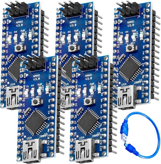 AZDelivery AZ-Nano V3-Board CH340 Chip Klaar Gesoldeerd, Verbeterde ...