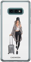 Casimoda® hoesje - Geschikt voor Samsung S10e - Travel Girl - Backcover - Siliconen/TPU - Multi