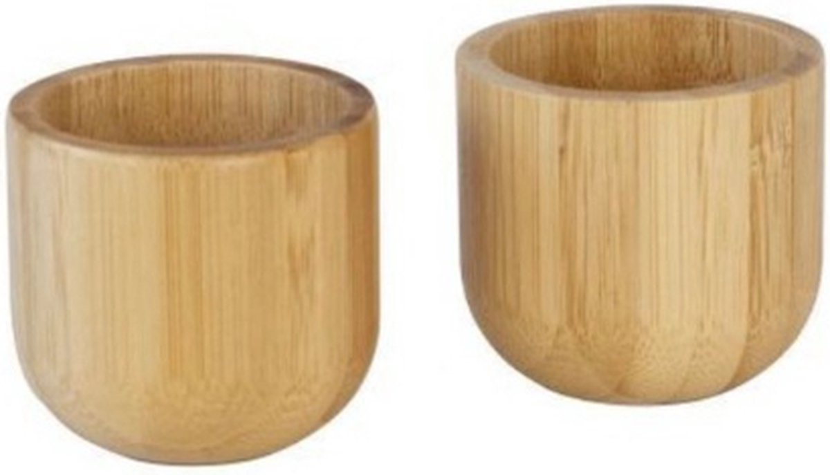 Eiderdopjes, Set van 2 Stuks, Bamboe - Pebbly