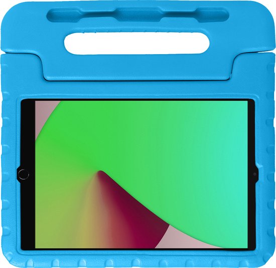 iPad 10.2 2020 Coque Enfants Housse Antichoc Avec 2x Protecteur D'écran - Blauw