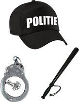 Politie verkleed set pet met accessoires voor kinderen - Verkleedkleding artikelen