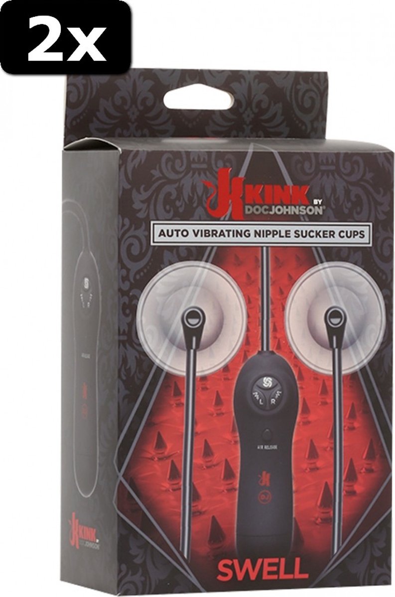 Merci - Swell - Auto Vibrating Nipple Sucker  Cups - Black main image 0