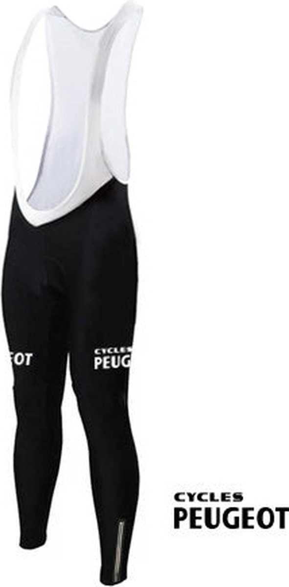 Lange Wielerbroek Peugeot (fleece) Zwart- REDTED - S