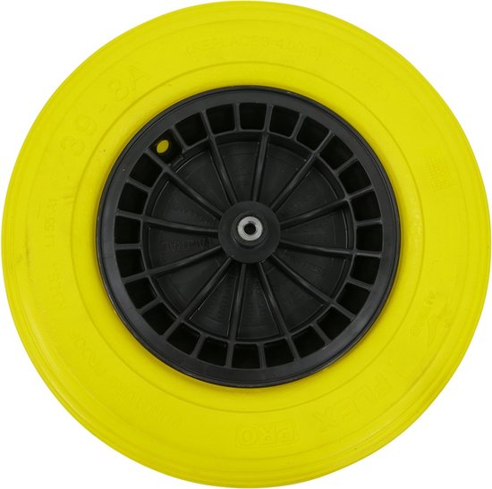 MM Eurotool Lekvrij kruiwagenwiel - Polyurethaan - As 24 cm - Zwaar gebruik - 150 kg draagkracht van MM Eurotool — afbeelding 3
