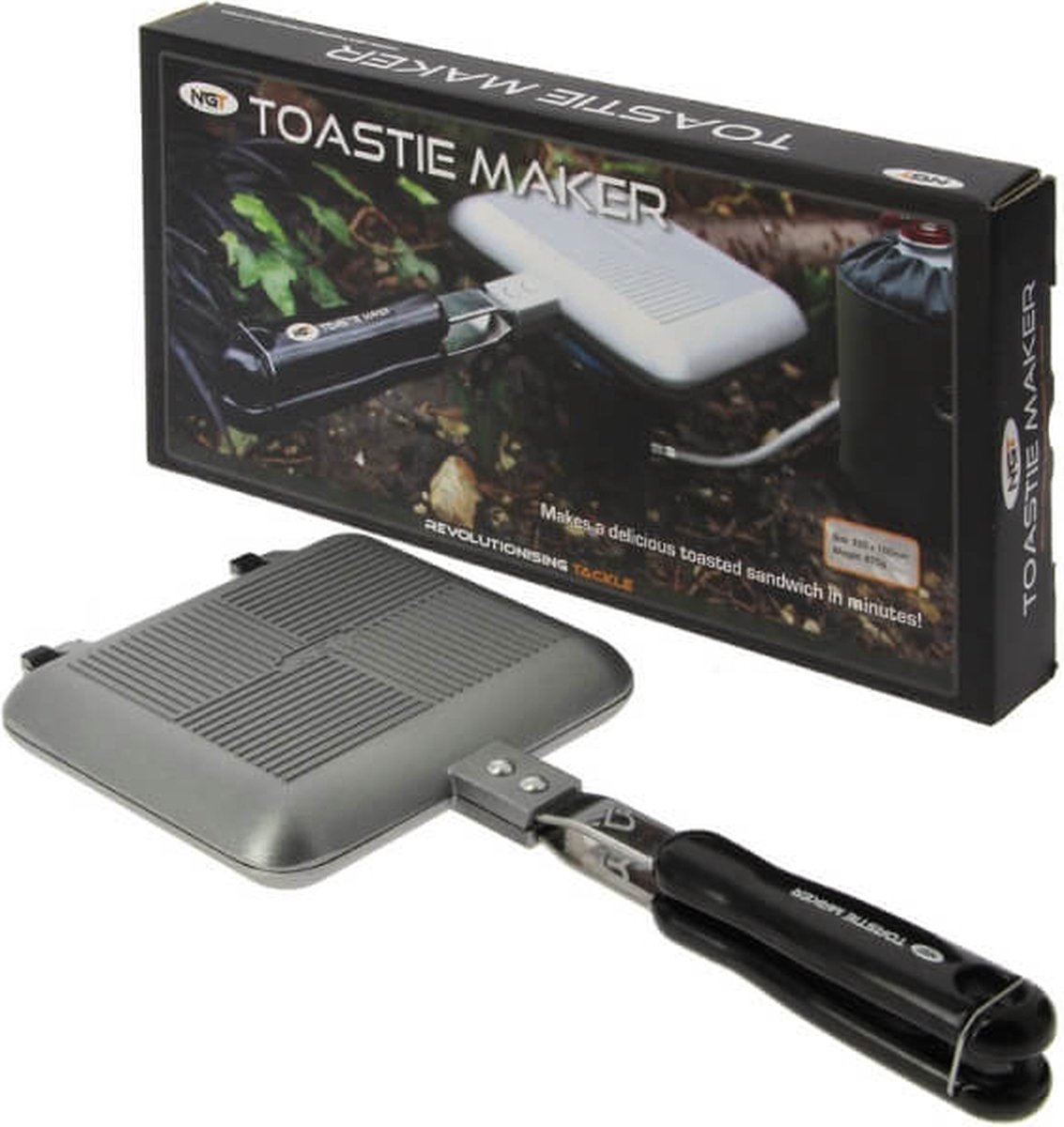 NGT Bankside Sandwich Toaster - Gun Metal (Small) | Camping bestek