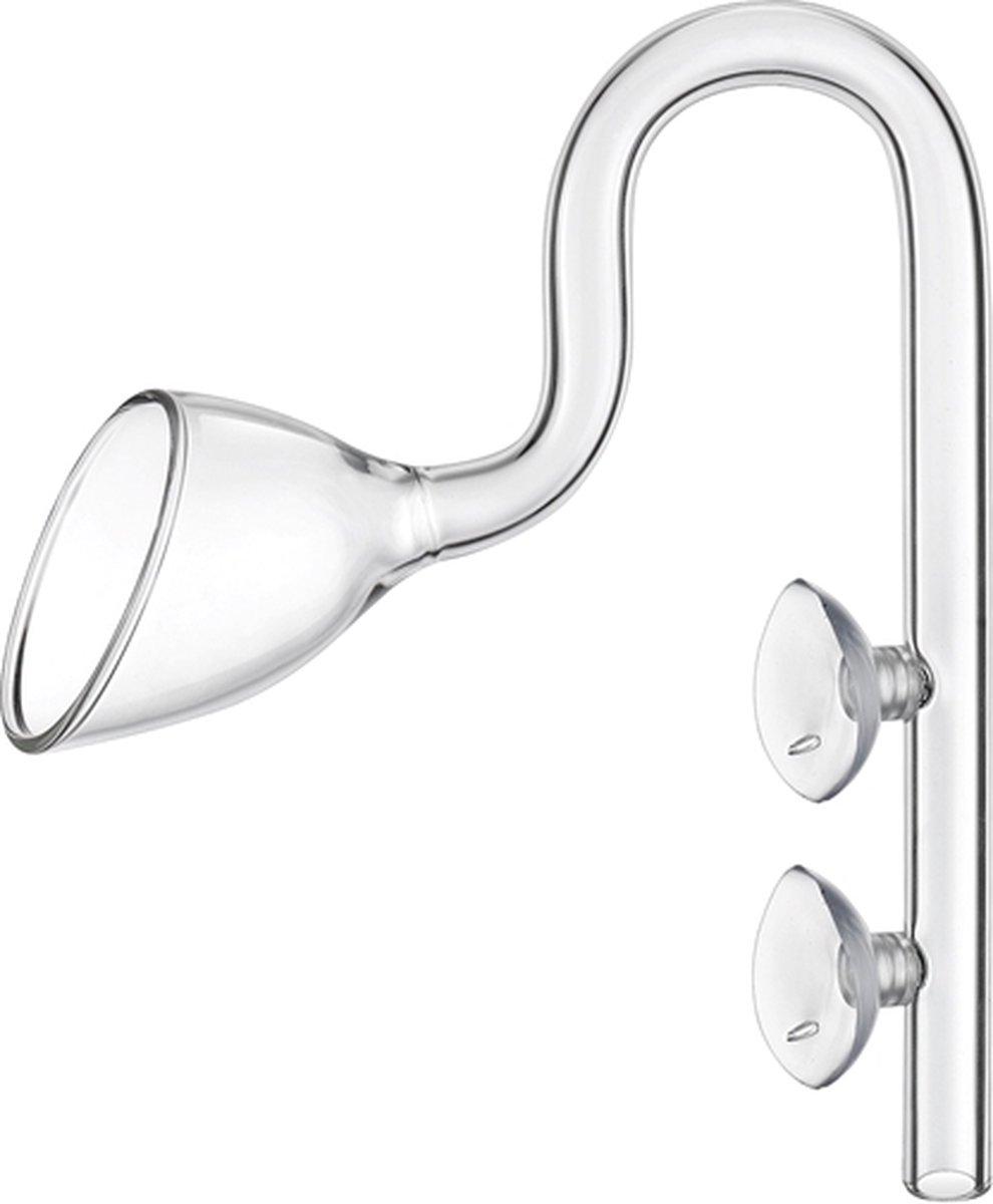 HS Aqua glazen Lily pipe uitstroom - 12/16 mm aansluiting