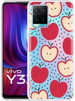 Vivo Y33s Hoesje Appels - Designed by Cazy