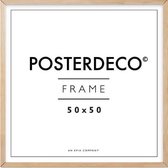 Fotolijst - Posterdeco - Premium Hout - Fotomaat 50x50 cm - Posterlijst - Fotolijstje - Eik