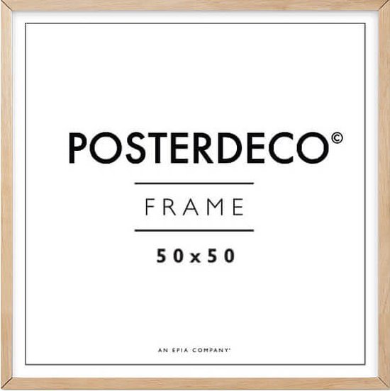 Cadre photo - Posterdeco - Bois Premium - Format de l'image 50x70 cm -  Chêne