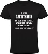 Tafeltennis grappig Heren T-shirt |  cadeau | kado  | shirt