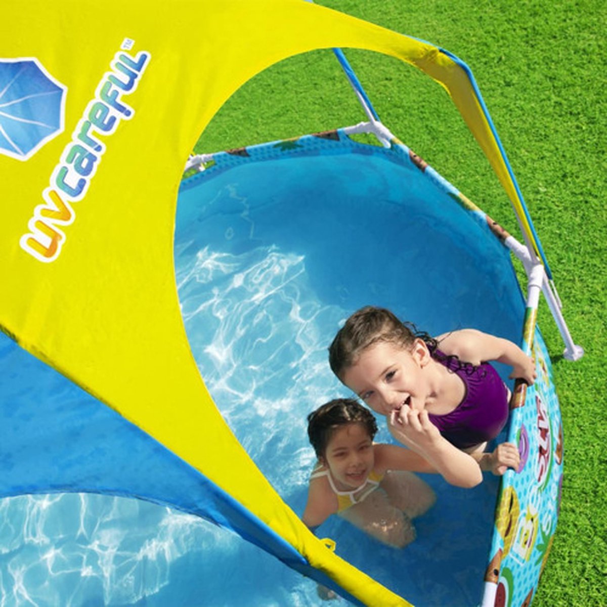 Bestway My First Frame Pool - Zwembad met zonnescherm - Kinder Zwembad - 244cm - Rond zwembad — afbeelding 16