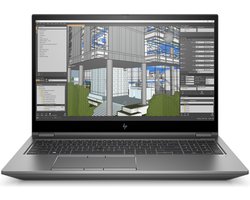 HP ZBook Fury 15 G7 Intel® Core™ i7 i7-10850H Mobiel werkstation 39,6 cm (15.6") Full HD 16 GB DDR4-SDRAM 512 GB SSD NVIDIA Quadro T1000 Wi-Fi 6 (802.11ax) Windows 10 Pro Zilver
