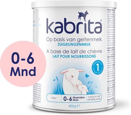 Kabrita 1 Zuigelingenmelk – Geitenmelk Flesvoeding vanaf 0 tot 6 maanden – 400g
