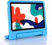 Tablet hoes geschikt voor Huawei MatePad 10.4 (2020/2022) - Kinderhoes met handvat - Schokbestendige Kids cover - Licht Blauw