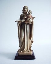 Sculptuur - 24 cm hoog - Jozef met kind en boek
