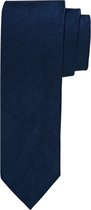Profuomo stropdas - zijde - navy blauw - Maat: One size