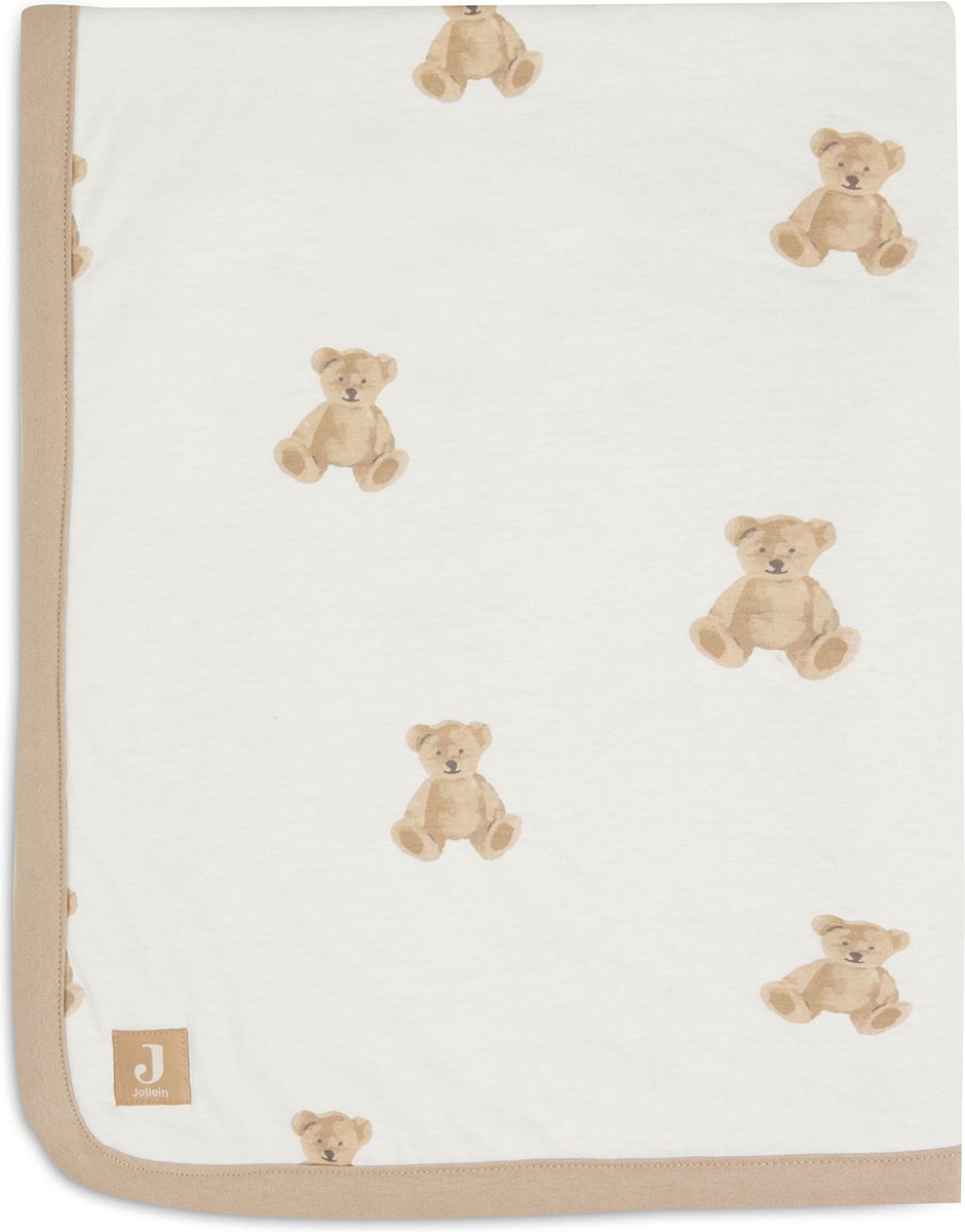 Jollein Baby Deken Wieg Jersey Teddy Bear 75x100cm
