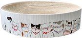Krabmand kat krabmat - rond kattenmeubel - kartonnen kattenmand