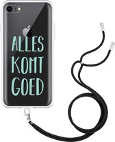 iPhone SE 2020 Hoesje met Koord Alles Komt Goed - Designed by Cazy