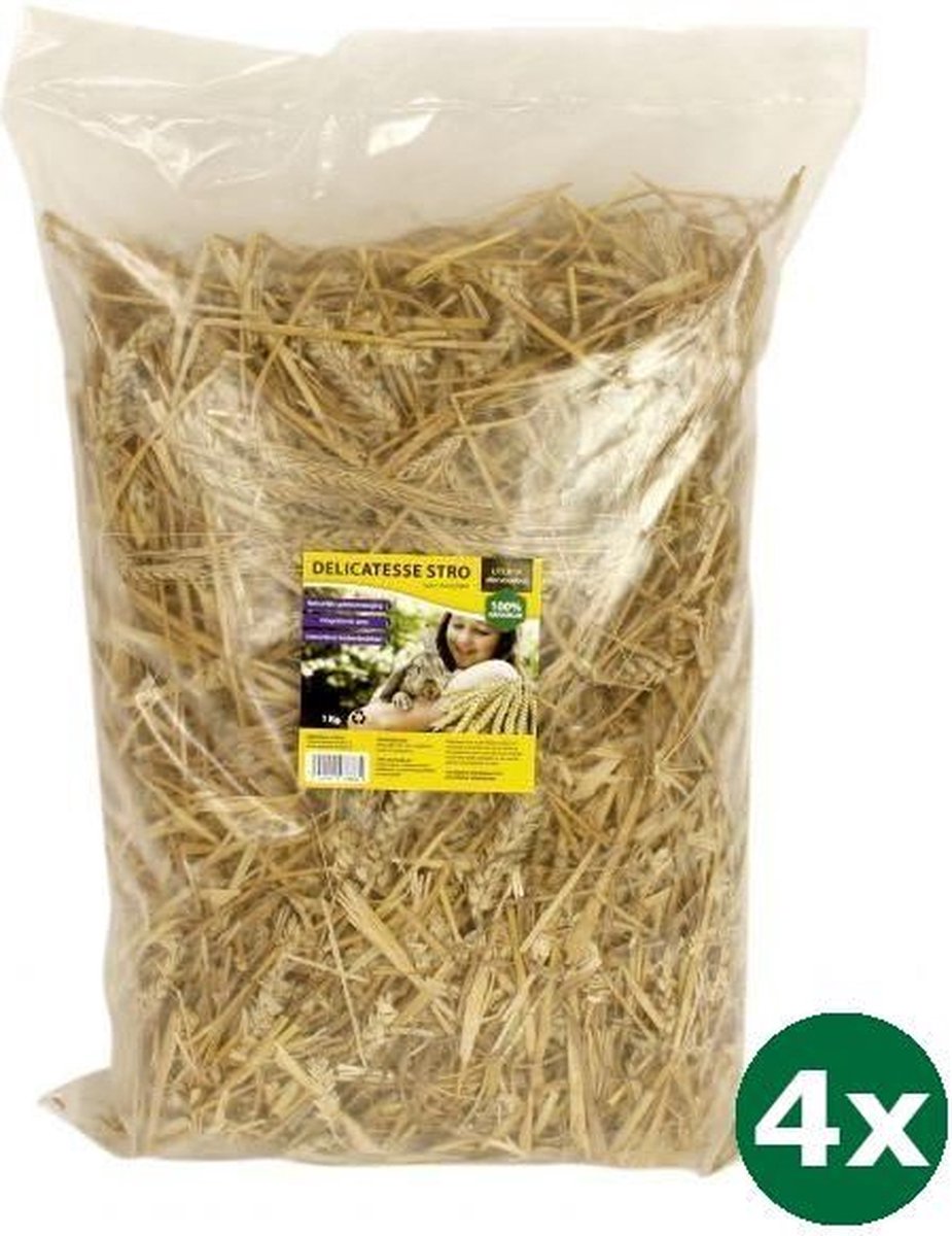 4x1 kg Utopia diertotaal delicatesse stro