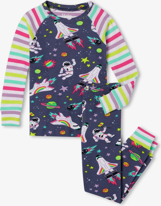 Hatley 2delige Meisjes Pyjama Cosmic Rainbows - 122