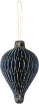 Partydeco - Christmas - Honeycomb Kerstbal ornament Lantaarn Navy Blue