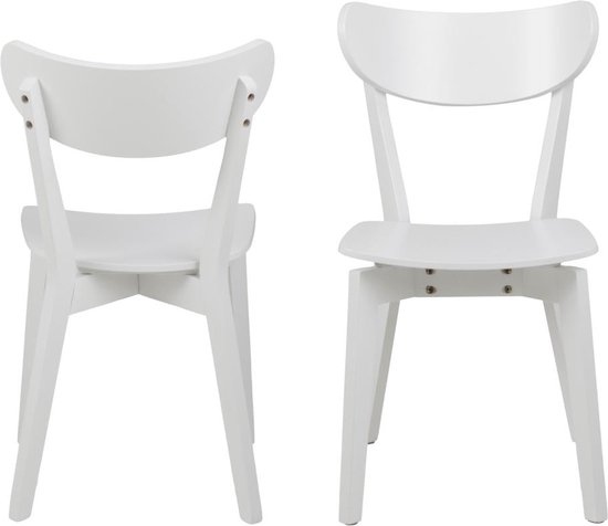 Set van 2 stoelen - stof en massief houten poten - beige