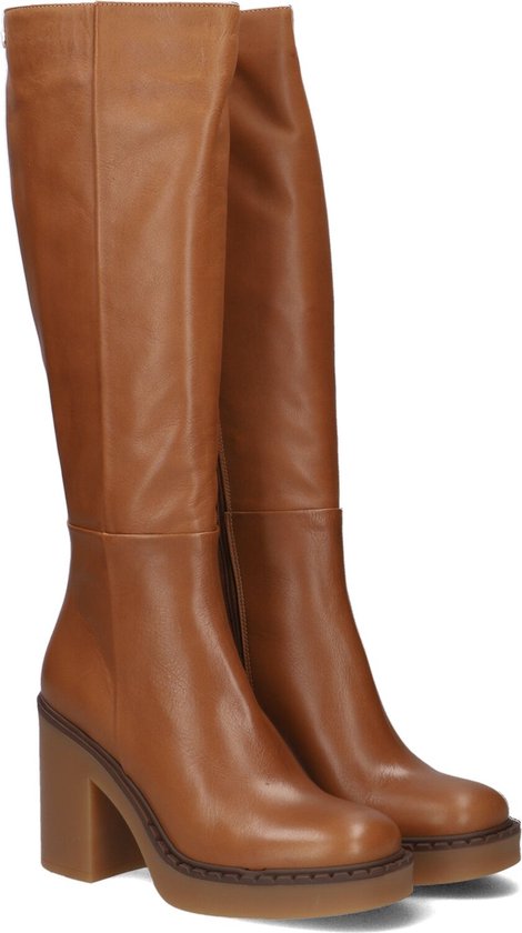 Notre-V 32290 Hoge laarzen - Dames - Cognac - Maat 39 | bol.com