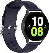 YONO Bandje geschikt voor Samsung Galaxy Watch 6/5 - Vacca Leer - Donkerblauw