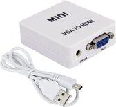 Video converter - VGA (D-Sub) naar HDMI - 720p/1080p - Wit