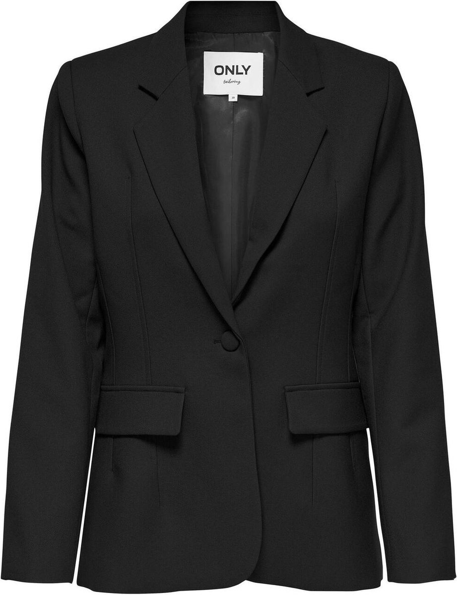 Only Blazer Onlvanessa L/s Fitted Blazer Cc Tlr 15264111 Black Dames Maat - 36