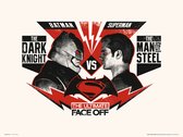 Marvel DC COMICS BATMAN VS SUPERMAN ULTIMATE FACE OFF - Art Print 30x40 cm