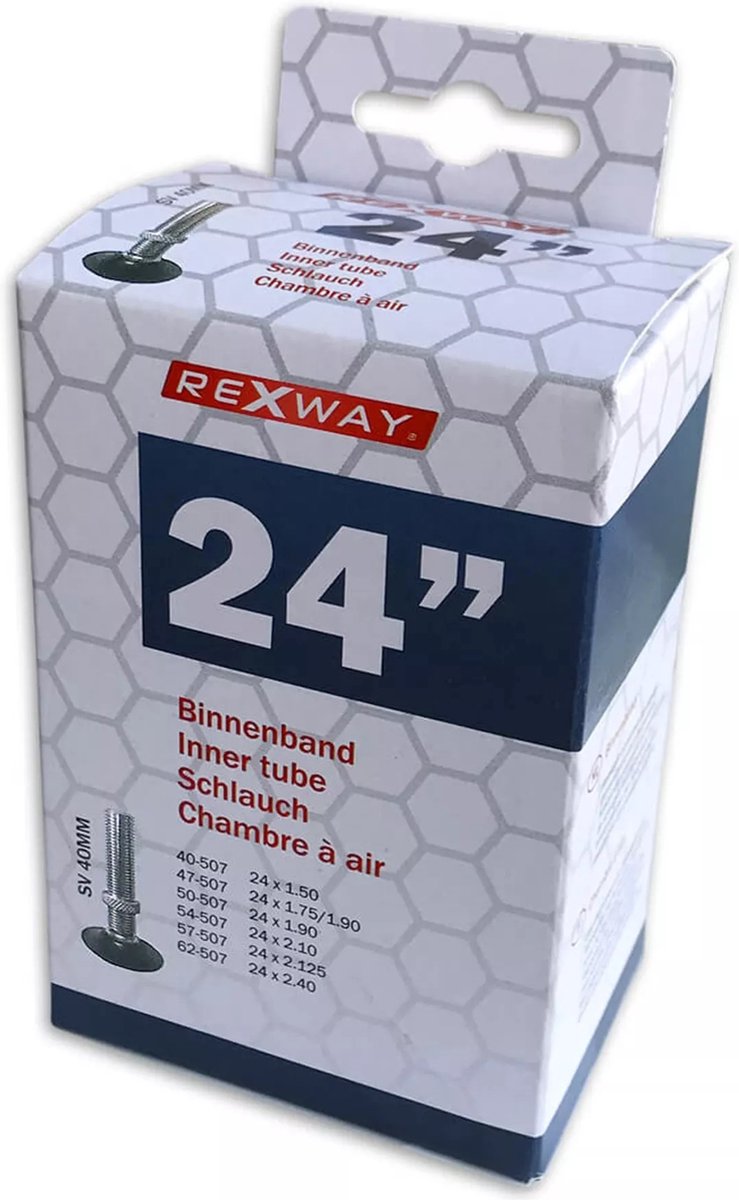 Rexway Binnenband 24 Inch (40/62-507) Av 40 Mm Zwart