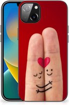 TPU Bumper Super als Valentijnscadeau iPhone 14 Plus GSM Hoesje met Zwarte rand Liefde