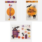 Raamstickers Halloween Assorti - Oranje / Multicolor - Halloween