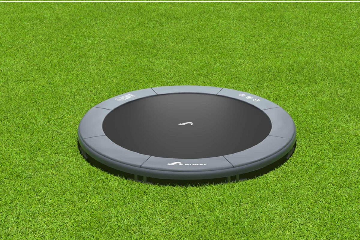 Akrobat Orbit Inground Trampoline 305 cm - Antraciet