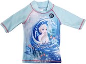 Disney Frozen II Zwemshirt / Zwemkleding - UV protectie shirt - Blauw - UV 40+ - Maat 122/128 (8 jaar)