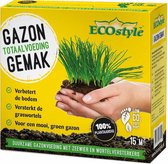 ECOstyle Gazon AZ Organische Gazonmest – Voor Diepgroen en Sterk Gazon – Geeft tot 120 dagen Voeding – Werkt tegen Mos - 15 M² - 750 GR