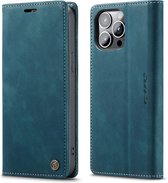Hoesje geschikt voor Apple iPhone 14 Pro - Wallet Book Case - Magneetsluiting - Blauw