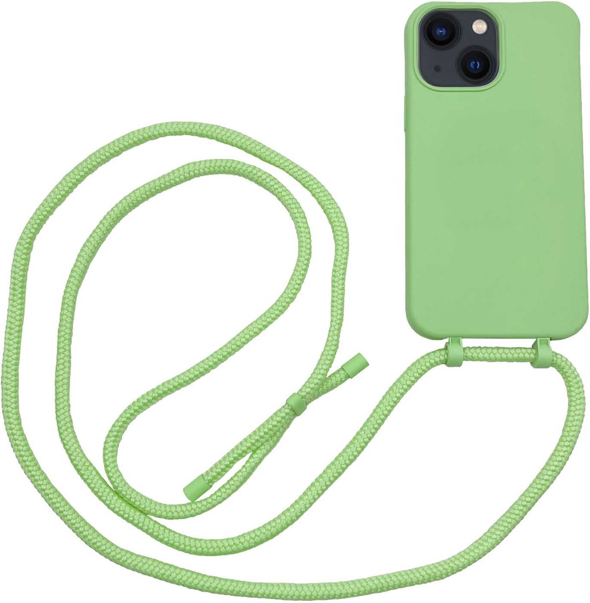 Høyde - iPhone 13 - Telefoonhoes met koord - Lime Groen
