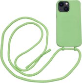 Høyde - Geschikt voor iPhone 13 - Telefoonhoes met koord - Lime Groen