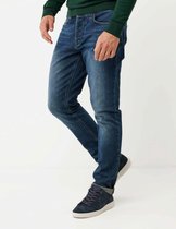 STEVE Mid Waist/ Straight Leg Jeans Mannen - Donker Used - Maat 30
